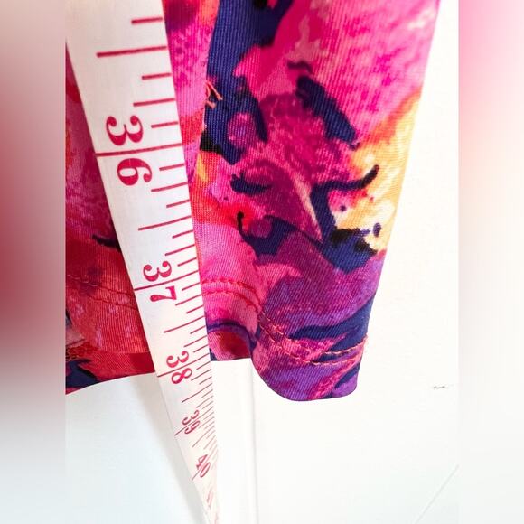 Ralph Lauren 6 watercolor floral dress pink purple vibrant wedding guest - Picture 6 of 7